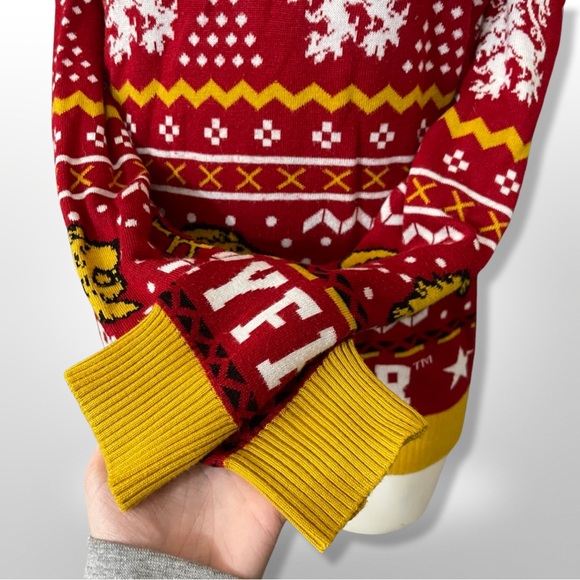 Harry Potter Gryffindor Christmas theme sweater L - Picture 3 of 7